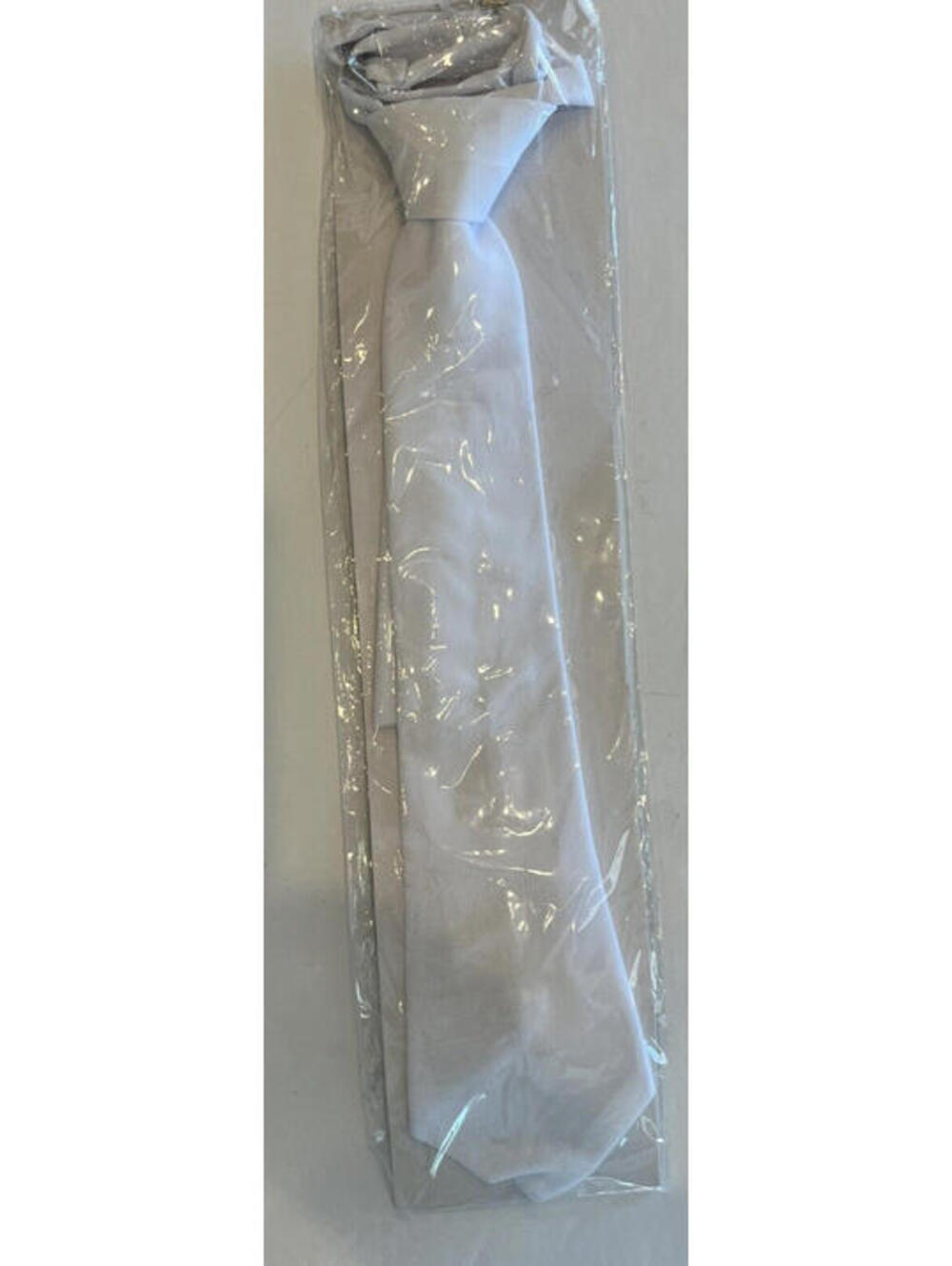 Neck Tie Wide WHITE Strap on Mens New in Package Neck Strap hook 1981.1